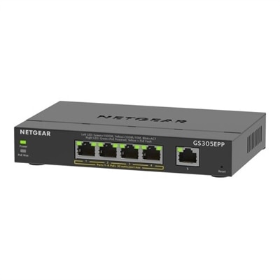 NETGEAR Plus GS305EPP - Switch - managed - desktop, wall-mountable - PoE+ (120 W)
