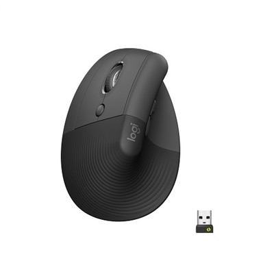 Logitech Lift Left Vertical Mouse - Graphite