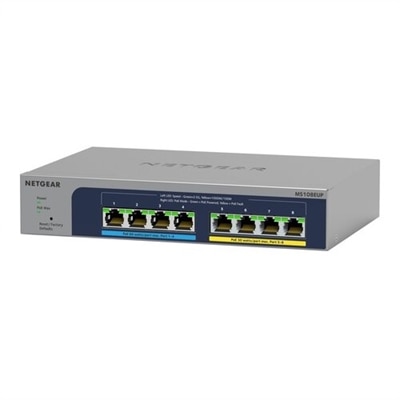 NETGEAR Plus MS108EUP - Switch - managed - desktop, wall-mountable