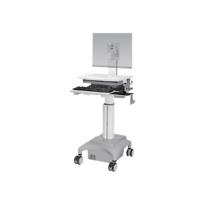 HAT Collective Healthcare Tango Series - Cart - for LCD display / keyboard - powered - plastic, aluminum - white - 45 Ah - lithium iron phosphate