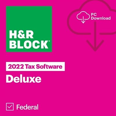 Download H&R Block Tax Software Deluxe 2022 Windows