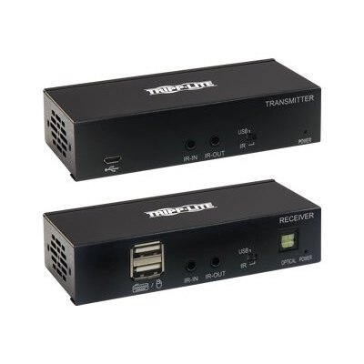 Tripp Lite HDMI over Cat6 Extender Kit with KVM Support, 4K 60Hz, 4:4:4, USB/IR, PoC, HDR, HDCP 2.2, 230.ft. (70.1 m), TAA . Video/audio extender .