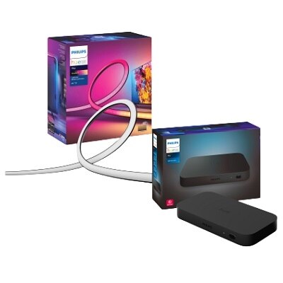 Philips Hue Play HDMI Sync Box + Play Gradient Lightstrip 55