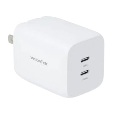 VisionTek 65W GaN II Power Adapter - 2 Port
