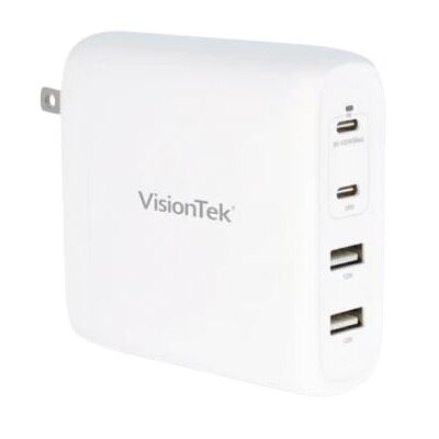 VisionTek 100W GaN II Power Adapter - 4 Port