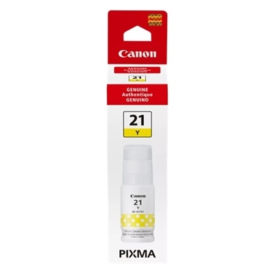 Canon GI 21 Y - 70 ml - yellow - original - ink refill - for PIXMA G1220 MegaTank, G2260 MegaTank, G3260 MegaTank