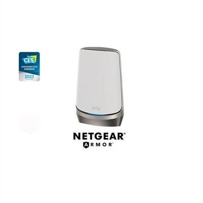 NETGEAR Orbi 960 Series RBRE960 - Wireless router - 4-port switch - 10 GigE, 2.5 GigE - Wi-Fi 6 - 802.11a/b/g/n/ac/ax (Wi-Fi 6E) - Quad-Band