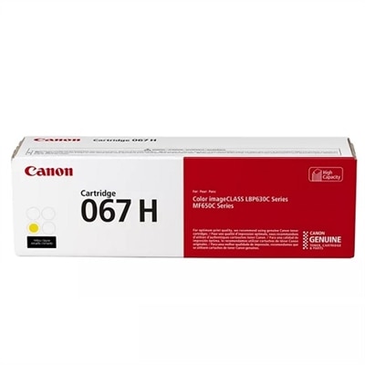 Canon 067 H - Yellow - High Capacity - toner cartridge - for LBP633Cdw, LBP632Cdw, MF653Cdw, MF654Cdw, MF656Cdw