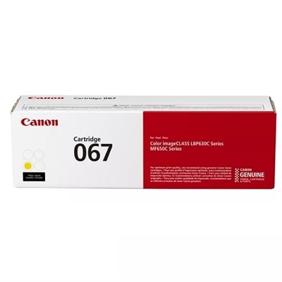 Canon 067 - Yellow - original - toner cartridge - for LBP633Cdw, LBP632Cdw, MF653Cdw, MF654Cdw, MF656Cdw