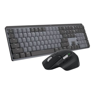 Logitech MX Mechanical Wireless Tactile Quiet Keyboard + Logitech MX Master 3S Wireless Mouse