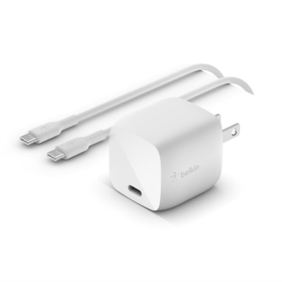 Belkin BoostCharge 30W USB-C PD GaN Wall Charger - White