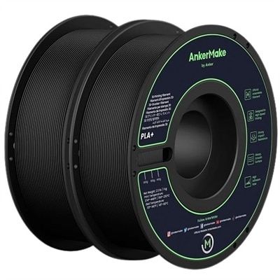 AnkerMake - Glossy - 2-pack - black - 2.2 lbs - box - PLA+ filament (3D)