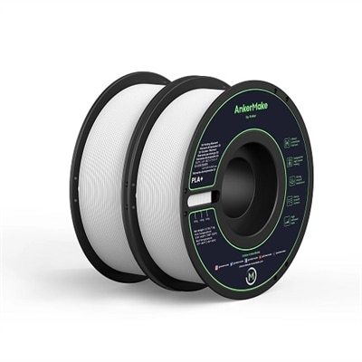 AnkerMake - Glossy - 2-pack - white - 2.2 lbs - box - PLA+ filament (3D)