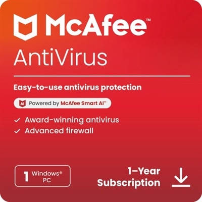 Download McAfee Antivirus 1 PC 1 Year Subscription