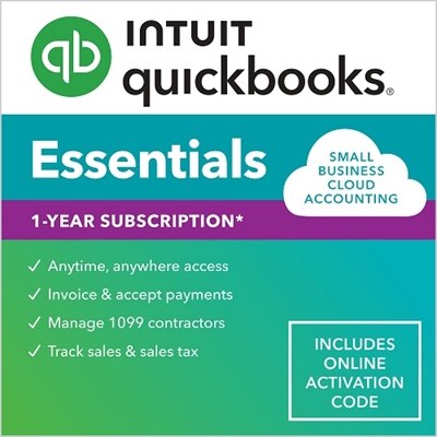 Download Intuit QuickBooks Online Essentials 2024 12 Month Subscription 3 User
