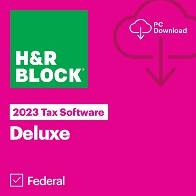 Download H&R Block Tax Software Deluxe 2023 Windows