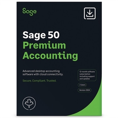 Image of Download Sage 50 Premium Accounting 2024 2 User 1 Yr Subscirption