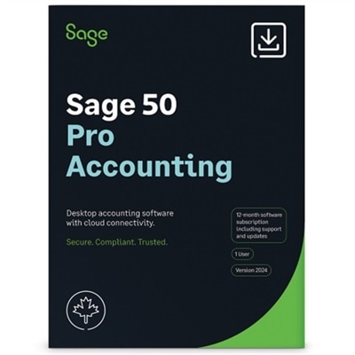 Image of Download Sage 50 Pro Accounting 2024 1 User 1 Yr Subscirption