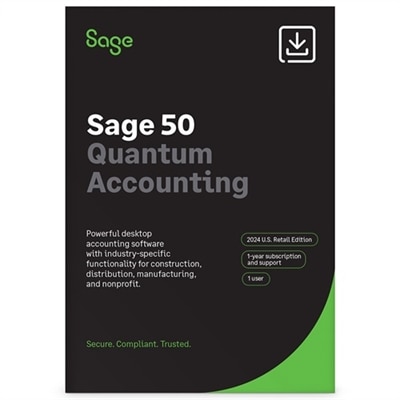 Download Sage 50 Quantum Accounting 2024 U S 1 User 1 Year Subscription