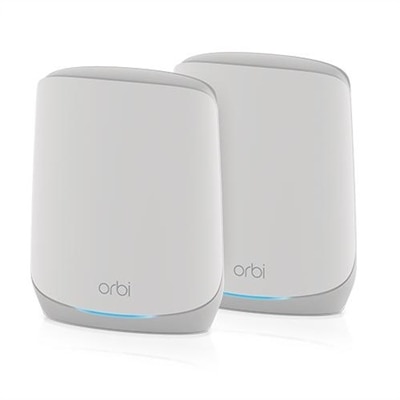 NETGEARÂ® Orbi Tri-band WiFi 6 Mesh System, 5.4Gbps, Router + 1 Satellite