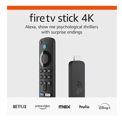 Amazon Fire TV Stick Network Audio/Video Player - 1 GB / 8 GB - Wireless LAN - AC Power, HDMI Cable Included - Black