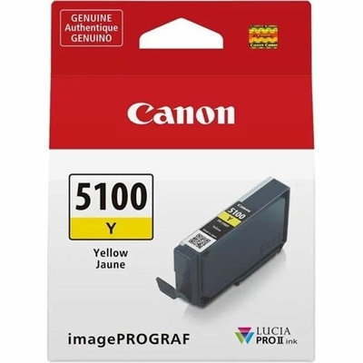 Canon Lucia PRO II PFI-5100 Original Inkjet Ink Cartridge - Yellow - 1 Pack