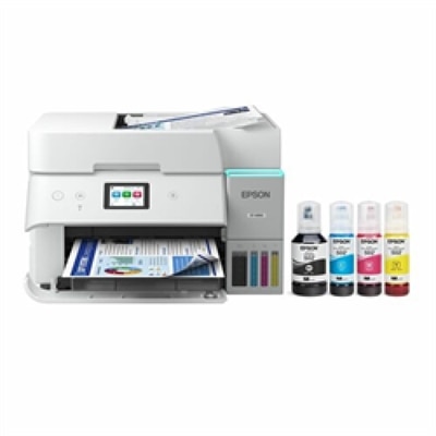Epson ET-4950 Wired & Wireless EcoTank Inkjet Multifunction Printer - Color - White