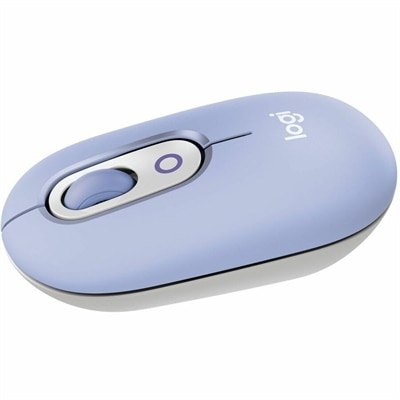 Logitech POP Mouse, Compact and Portable Wireless Bluetooth Mouse With Programmable Buttons and Quiet Clicks, Lilac
