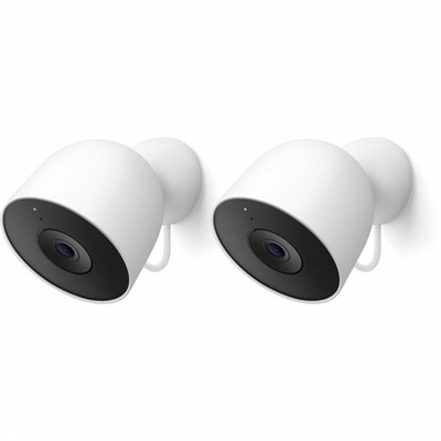 Google Nest Nest Cam Indoor/Outdoor 2K Network Camera - Color - 2 / Pack - Snow