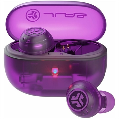 JLab GO POP ANC True Wireless Earbuds (Transparent Purple)