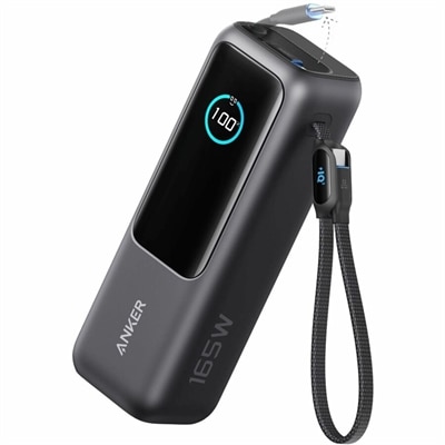 Anker 165W Built In USB-C Lanyard (A1695) – Black