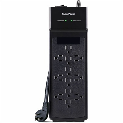 CyperPower 3600J 6 ft (1.8 m) Black Qty 12 - NEMA 5-15R