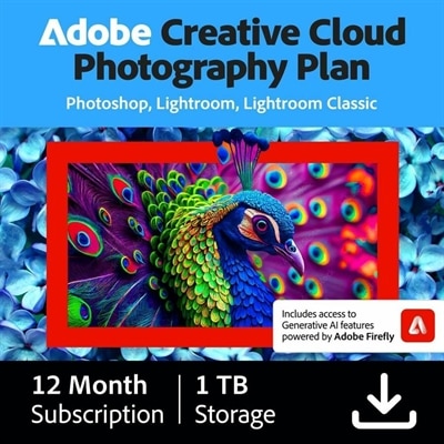 Download Adobe Creative Cloud Photography Plan with 1TB 1 User 2YR