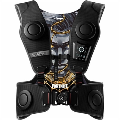 Woojer Fortnite High-Fidelity Haptic Vest 3 - Midas Edition.