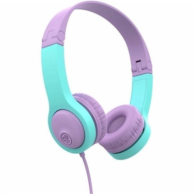 Jlab JBuddies Folding Wired Headphones Gen 2 - Pink/Teal