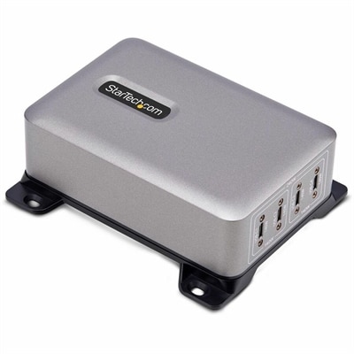 StarTech 4-Port Multi-Device USB-C Charger, 240W Total, Single Port 140W EPR, Screw Locking Ports, Ideal for Boardrooms