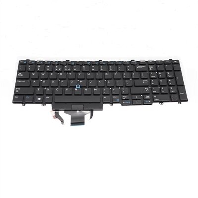 Dell English-International Backlit Keyboard With 106-keys For Latitude 55XX/E55XX, Precision 35XX/75XX/77XX