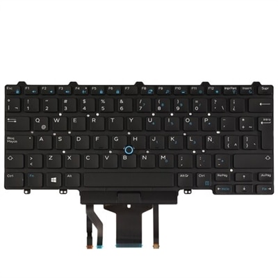 Image of Dell Spanish Latin American Backlit Keyboard with 83-keys for Latitude 54XX/74XX