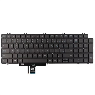 Dell French Canadian Multilingual backlit Keyboard with 99-keys Latitude 55XX and Precision 35XX/76XX/77XX