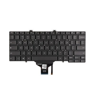 Dell English-US backlit Keyboard with 81-keys for Latitude 5400 Chrome