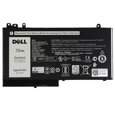 Dell 3-cell 38 Wh Lithium Ion Replacement Battery for Select Laptops