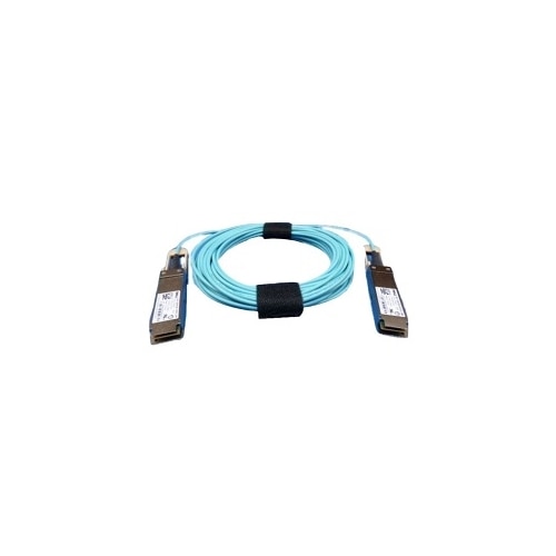 Dell câble réseau, QSFP28 - QSFP28, 100GbE, Active Câble en Optique (optique incluse), 10 Metres