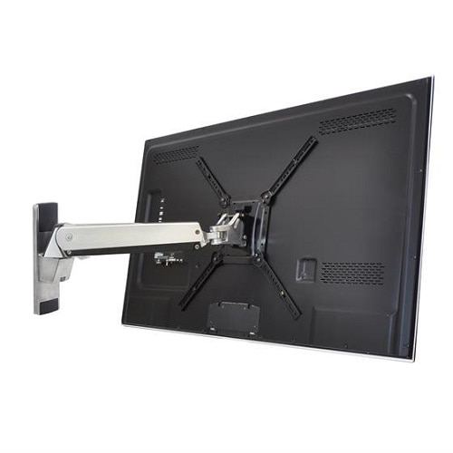 Bras support d'écran Ergotron Interactive pour TV, Affichage, Moniteur - Aluminium poli