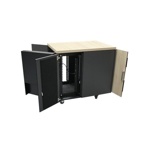 Armoire Rack APC by Schneider Electric NetShelter CX 18U - 482,60 mm Largeur de rack Profondeur de Rail - Chêne, Gris