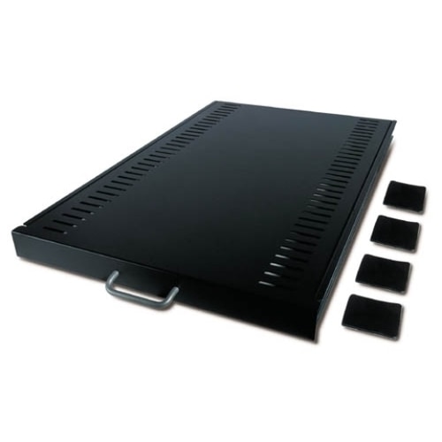 Étagère APC AR8123BLK 1U Montable en rack Profondeur de Rail - Noir