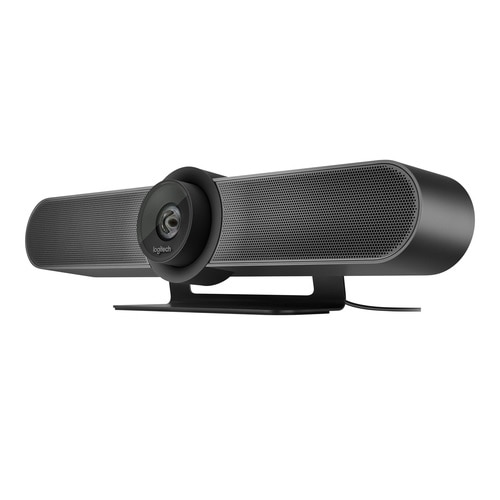 Logitech MeetUp - Caméra pour conférence - panoramique / inclinaison - couleur - 3840 x 2160 - audio - sans fil - Bluetooth LE / NFC - USB 3.0
