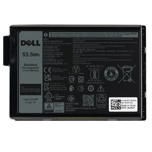 Batterie de rechange Dell, lithium-ion, 3 cellules, 53,5 Wh pour une sélection d’ordinateurs portables