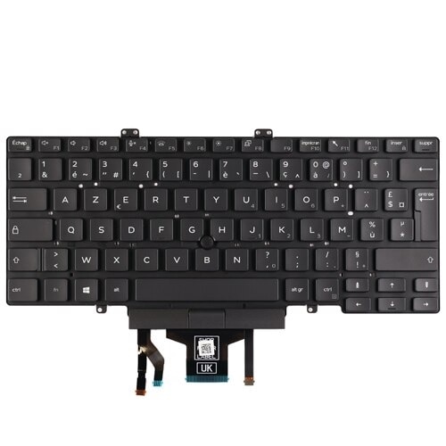 Clavier rétroéclairé Dell français avec 82 touches