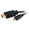 C2G Value Series High Speed with Ethernet HDMI Micro Cable - Video / audio / sí?ový kabel - HDMI - HDMI 19 pin? (M) - 19 pin? mikro HDMI (M) - 1 m (3.28 ft) - ?erná