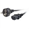 C2G Universal Power Cord - Elektrický kabel - IEC 320 EN 60320 C13 - CEE 7/7 (SCHUKO) (M) - 1 m (3.28 ft) - lisovaný - ?erná - Evropa
